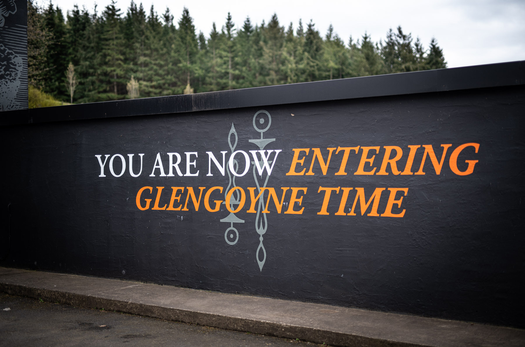 Exterior wall at Glengoyne Distillery