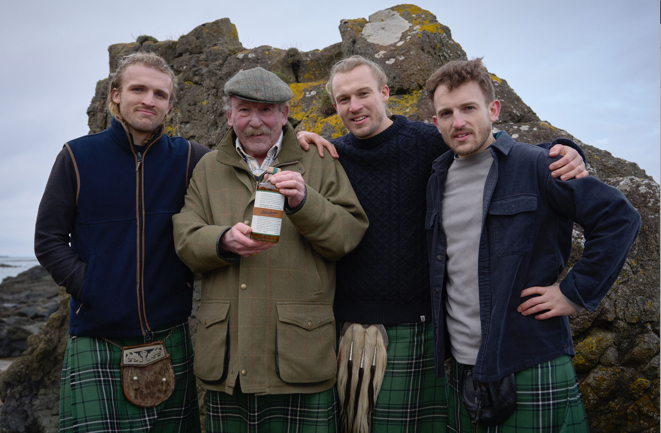 Charlie Maclean and his three sons