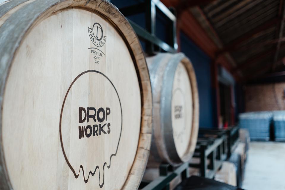 DropWorks Rum Distillery Brand Identity and Packaging Design