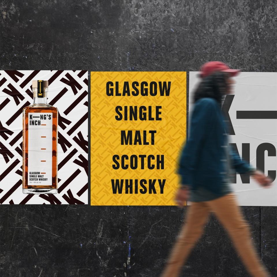 King's Inch Whisky Brand Identity and Bottle Packaging Design